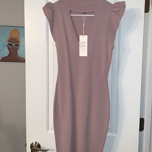 WOW Dusty Rose Bodycon Dress